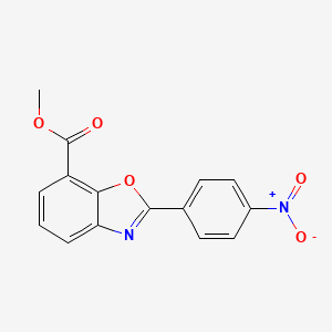 7-Benzoxazolecarboxylic acid, 2-(4-nitrophenyl)-, methyl ester