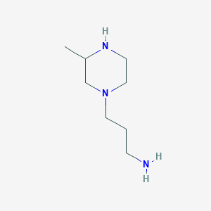 molecular formula C8H19N3 B3361376 3-(3-Methylpiperazin-1-YL)propan-1-amine CAS No. 91913-67-6