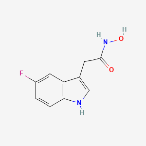 molecular formula C10H9FN2O2 B3361404 2-(5-fluoro-1H-indol-3-yl)-N-hydroxyacetamide CAS No. 919295-81-1