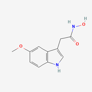 molecular formula C11H12N2O3 B3361420 N-Hydroxy-2-(5-methoxy-1H-indol-3-yl)acetamide CAS No. 919295-83-3