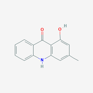 molecular formula C14H11NO2 B3361479 1-hydroxy-3-methyl-10H-acridin-9-one CAS No. 91998-86-6