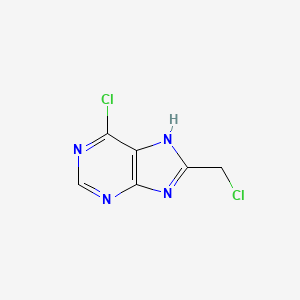 molecular formula C6H4Cl2N4 B3361481 6-chloro-8-(chloromethyl)-7H-purine CAS No. 92001-55-3