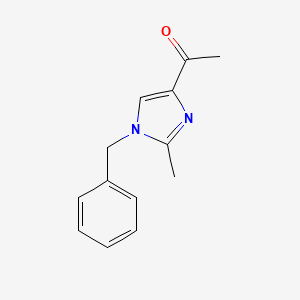 molecular formula C13H14N2O B3361483 4-Acetyl-1-benzyl-2-methylimidazole CAS No. 92007-22-2
