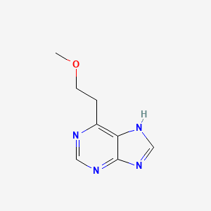 molecular formula C8H10N4O B3361507 6-(2-methoxyethyl)-7H-purine CAS No. 920503-28-2