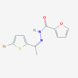 molecular formula C11H9BrN2O2S B336153 N'-[1-(5-bromo-2-thienyl)ethylidene]-2-furohydrazide 