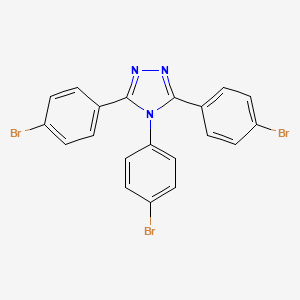 molecular formula C20H12Br3N3 B3361532 3,4,5-Tris(4-bromophenyl)-4H-1,2,4-triazole CAS No. 920984-66-3