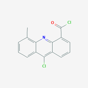 molecular formula C15H9Cl2NO B3361538 9-氯-5-甲基吖啶-4-羰基氯 CAS No. 92138-15-3
