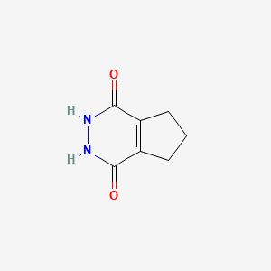 molecular formula C7H8N2O2 B3361551 2,3,6,7-tetrahydro-5H-cyclopenta[d]pyridazine-1,4-dione CAS No. 92224-44-7