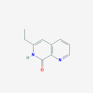 molecular formula C10H10N2O B3361567 6-Ethyl-1,7-naphthyridin-8(7H)-one CAS No. 922527-18-2