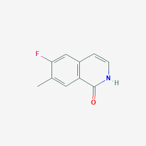 molecular formula C10H8FNO B3361572 6-Fluoro-7-methylisoquinolin-1(2H)-one CAS No. 923023-38-5