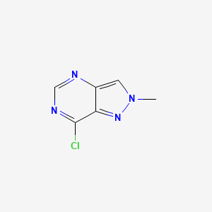 molecular formula C6H5ClN4 B3361586 7-Chloro-2-methyl-2H-pyrazolo[4,3-d]pyrimidine CAS No. 923282-41-1