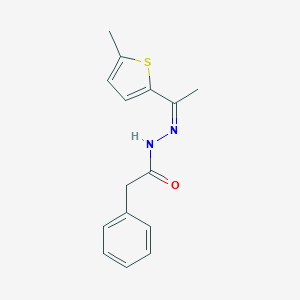 molecular formula C15H16N2OS B336161 N'-[1-(5-methyl-2-thienyl)ethylidene]-2-phenylacetohydrazide 