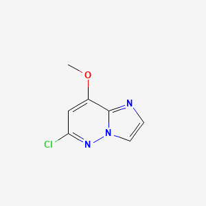 molecular formula C7H6ClN3O B3361620 6-Chloro-8-methoxyimidazo[1,2-b]pyridazine CAS No. 923595-82-8