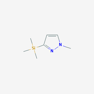 molecular formula C7H14N2Si B3361643 1-Methyl-3-(trimethylsilyl)pyrazole CAS No. 92524-98-6