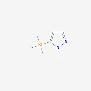 molecular formula C7H14N2Si B3361645 1-Methyl-5-(trimethylsilyl)-1H-pyrazole CAS No. 92524-99-7