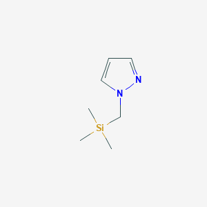 molecular formula C7H14N2Si B3361647 1-[(Trimethylsilyl)methyl]-1H-pyrazole CAS No. 92525-04-7
