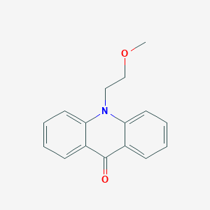 molecular formula C16H15NO2 B3361660 10-(2-Methoxyethyl)acridin-9(10H)-one CAS No. 92637-80-4