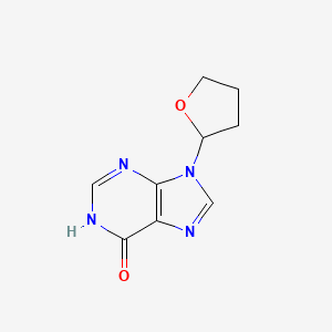 molecular formula C9H10N4O2 B3361664 9-(oxolan-2-yl)-3H-purin-6-one CAS No. 92658-75-8