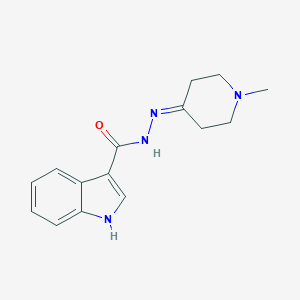 molecular formula C15H18N4O B336168 N'-(1-methyl-4-piperidinylidene)-1H-indole-3-carbohydrazide 