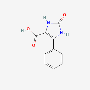 molecular formula C10H8N2O3 B3361707 2-Oxo-5-phenyl-2,3-dihydro-1H-imidazole-4-carboxylic acid CAS No. 92809-77-3