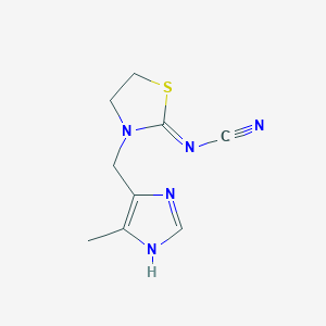 Cyanamide, [3-[(5-methyl-1H-imidazol-4-yl)methyl]-2-thiazolidinylidene]-