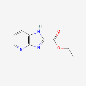 molecular formula C9H9N3O2 B3361752 ethyl 3H-imidazo[4,5-b]pyridine-2-carboxylate CAS No. 93129-54-5