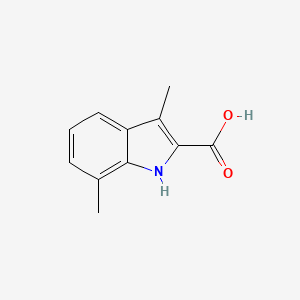 molecular formula C11H11NO2 B3361798 3,7-dimethyl-1H-indole-2-carboxylic acid CAS No. 933759-95-6