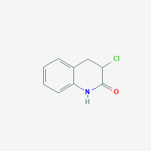 molecular formula C9H8ClNO B3361806 3-chloro-3,4-dihydroquinolin-2(1H)-one CAS No. 93424-82-9