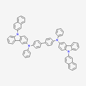 molecular formula C68H46N4 B3361819 N4,N4'-Bis(9-(naphthalen-2-yl)-9H-carbazol-3-yl)-N4,N4'-diphenyl-[1,1'-biphenyl]-4,4'-diamine CAS No. 934545-87-6