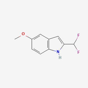 molecular formula C10H9F2NO B3361825 2-(Difluoromethyl)-5-methoxy-1H-indole CAS No. 934843-28-4