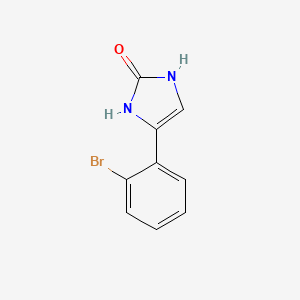 molecular formula C9H7BrN2O B3361853 4-(2-Bromo-phenyl)-1,3-dihydro-imidazol-2-one CAS No. 936249-85-3