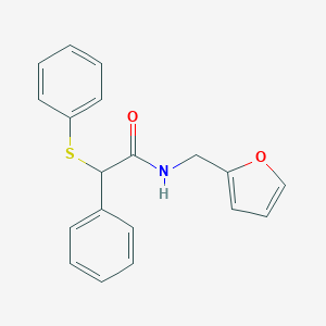 molecular formula C19H17NO2S B336187 N-(2-furylmethyl)-2-phenyl-2-(phenylsulfanyl)acetamide 