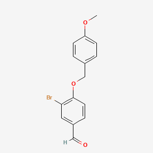molecular formula C15H13BrO3 B3361880 4-(4-Methoxybenzyloxy)-3-bromobenzaldehyde CAS No. 937678-86-9