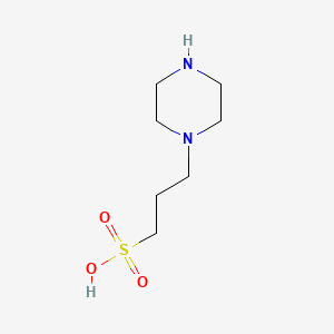 molecular formula C7H16N2O3S B3361887 Piperazine-1-propanesulphonic acid CAS No. 93841-13-5