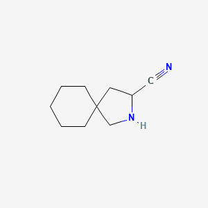 molecular formula C10H16N2 B3361901 2-Azaspiro[4.5]decane-3-carbonitrile CAS No. 93960-17-9