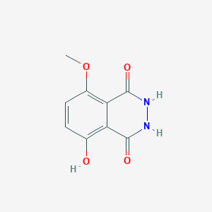 molecular formula C9H8N2O4 B3361926 1,4-Phthalazinedione, 2,3-dihydro-5-hydroxy-8-methoxy- CAS No. 94106-82-8