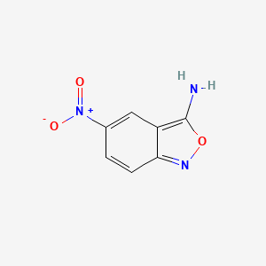 molecular formula C7H5N3O3 B3361931 5-Nitro-2,1-benzoxazol-3-amine CAS No. 94144-40-8