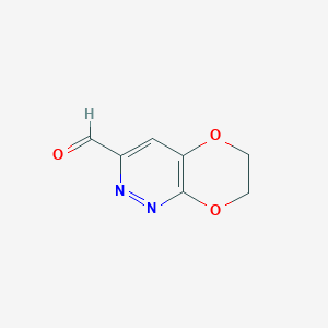 molecular formula C7H6N2O3 B3361957 6,7-Dihydro-[1,4]dioxino[2,3-c]pyridazine-3-carbaldehyde CAS No. 943026-42-4