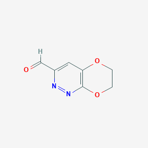 molecular formula C7H6N2O3 B3361957 6H,7H-[1,4]Dioxino[2,3-c]pyridazine-3-carbaldehyde CAS No. 943026-42-4