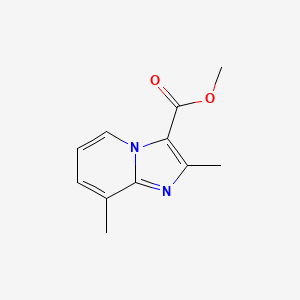 molecular formula C11H12N2O2 B3361965 2,8-二甲基咪唑并[1,2-a]吡啶-3-羧酸甲酯 CAS No. 943119-64-0