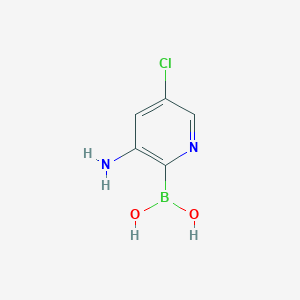 3-Amino-5-chloropyridin-2-ylboronic acid
