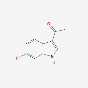 molecular formula C10H8FNO B3362030 1-(6-氟-1H-吲哚-3-基)乙酮 CAS No. 949035-26-1