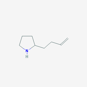 molecular formula C8H15N B3362043 2-(But-3-en-1-yl)吡咯烷 CAS No. 95092-07-2