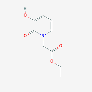 molecular formula C9H11NO4 B3362056 2-(3-羟基-2-氧代吡啶-1(2H)-基)乙酸乙酯 CAS No. 95215-70-6