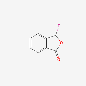 molecular formula C8H5FO2 B3362069 1(3H)-Isobenzofuranone, 3-fluoro- CAS No. 95249-86-8