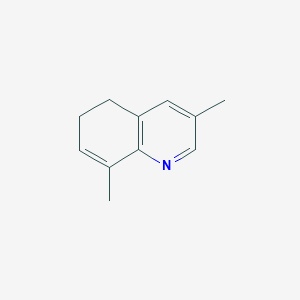 molecular formula C11H13N B3362081 3,8-Dimethyl-5,6-dihydroquinoline CAS No. 95380-72-6
