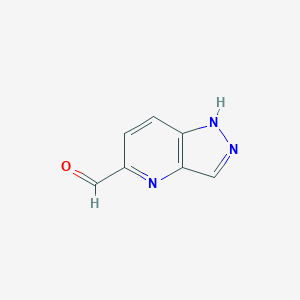 molecular formula C7H5N3O B3362097 1H-Pyrazolo[4,3-B]pyridine-5-carbaldehyde CAS No. 955127-78-3
