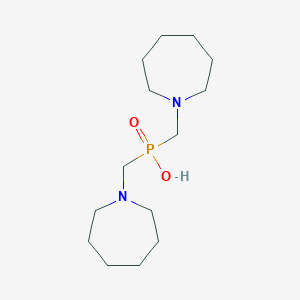 molecular formula C14H29N2O2P B336210 Bis(azepan-1-ylmethyl)phosphinic acid 