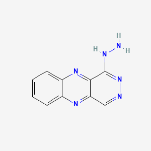 molecular formula C10H8N6 B3362111 1-Hydrazinopyridazino(4,5-b)quinoxaline CAS No. 95631-24-6