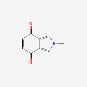 molecular formula C9H7NO2 B3362151 2-Methyl-2H-isoindole-4,7-dione CAS No. 95832-83-0